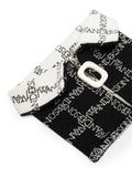 Logo-Intarsia Zip-Up Neckband
