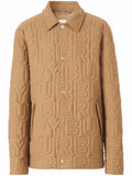 Logo-Quilted Wool Cashmere Shirt Jacket