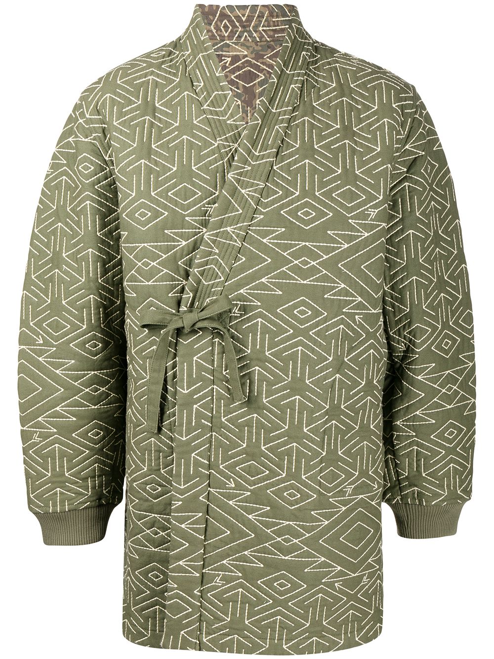 Reversible Padded Kimono Jacket