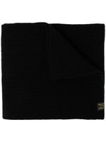 Ribbed-Knit Wool Scarf