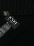 Ribbed-Knit Wool Scarf