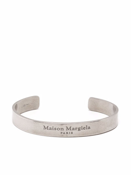 Maison Margiela Logo-Engraved Cuff Bracelet