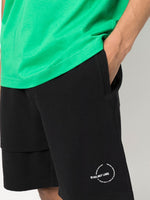 Asymmetric-Layered Woven Shorts