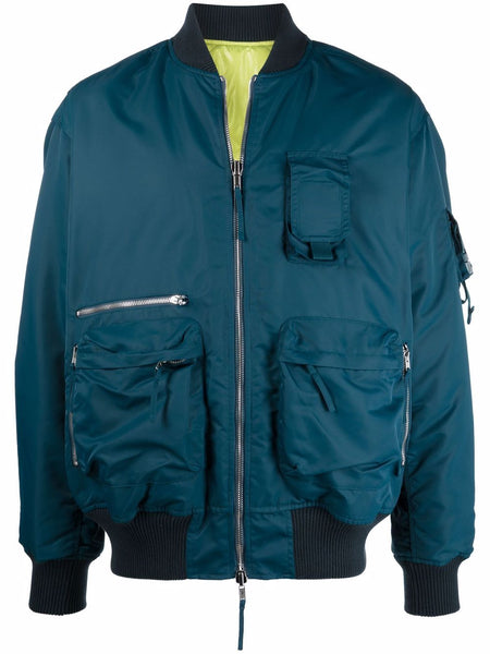Reversible Multi-Pocket Bomber Jacket