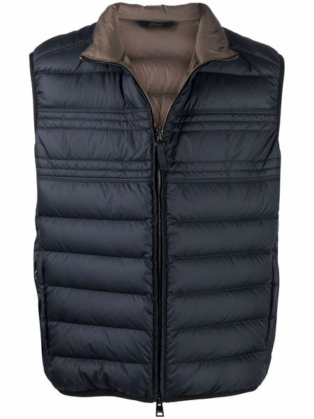 Quilted-Finish Down Gilet