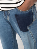 Patchwork Loose-Fit Jeans