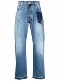 Patchwork Loose-Fit Jeans