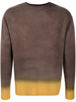 Ombré-Effect Long-Sleeved Sweater