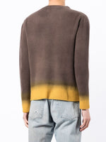 Ombré-Effect Long-Sleeved Sweater