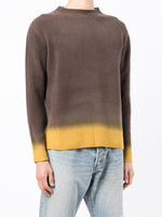 Ombré-Effect Long-Sleeved Sweater