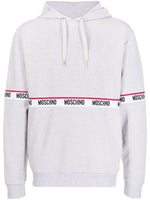 Logo-Tape Drawstring Hoodie