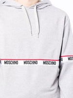 Logo-Tape Drawstring Hoodie