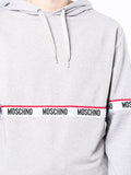 Logo-Tape Drawstring Hoodie