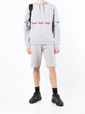 Logo-Tape Drawstring Hoodie