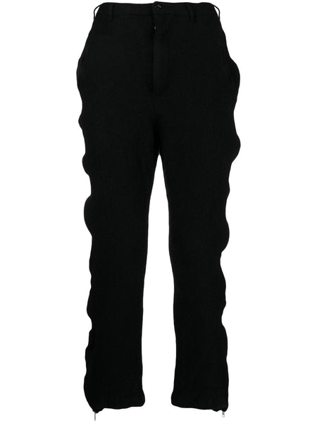 Zipper-Trim Trousers