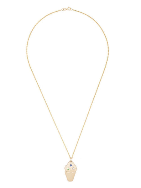 Dahlia Vase Pendant Necklace