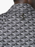 Graphic-Print Single-Breasted Coat