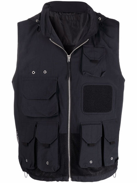 Mesh-Panel Gilet Jacket