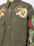 Embroidered Shirt Jacket