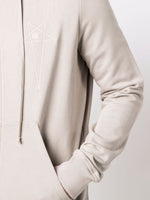 Embroidered-Logo Zip-Up Hoodie