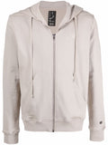 Embroidered-Logo Zip-Up Hoodie