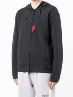 Panelled Zipped Hoodie