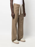 Drawcord-Waist Wide-Leg Trousers