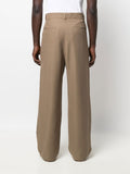 Drawcord-Waist Wide-Leg Trousers