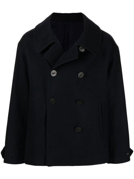 Classic Collar Double-Breasted Peacoat
