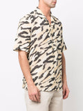 Animal-Print Organic-Cotton Shirt