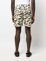 Animal-Print Organic-Cotton Shorts