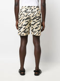 Animal-Print Organic-Cotton Shorts