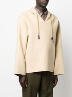 Hooded Pilgrim-Collar Jumper