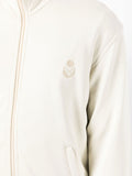 Embroidered-Logo Zip-Fastening Jacket