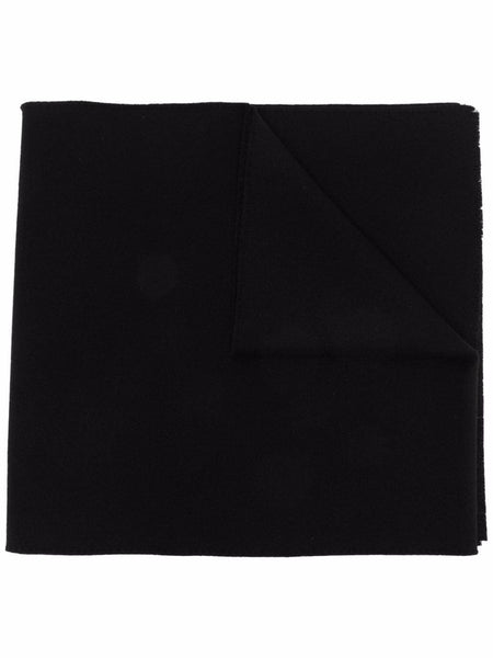 Greca-Embroidered Wool-Cashmere Scarf