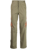 Tiger-Embroidered Straight-Leg Pants