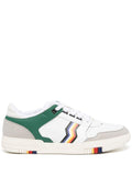 Zigzag-Print Leather Sneakers