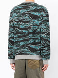 Abstract-Print Logo-Embroidered Sweatshirt