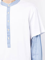 Stripe-Panel Detail Shirt