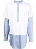 Stripe-Panel Detail Shirt