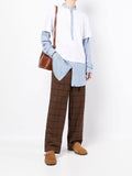 Stripe-Panel Detail Shirt