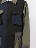 Panelled-Design Military Jacket