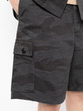 Camouflage-Print Cargo Shorts