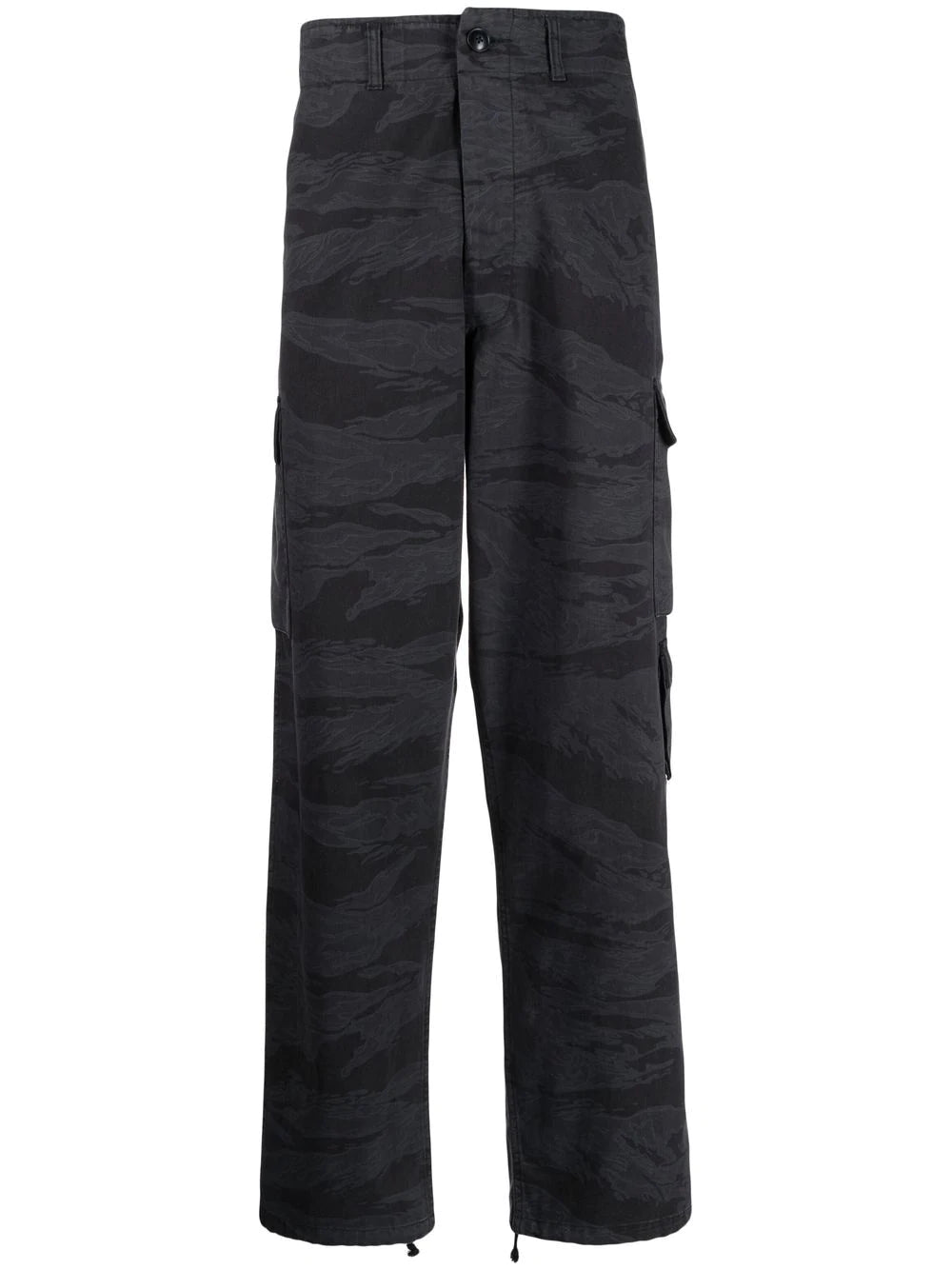 Camouflage-Print Cargo Trousers