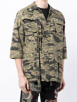 Camouflage Belted Shirt Jacket