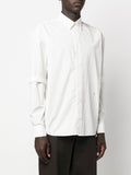 Detachable-Sleeved Cotton Shirt