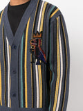 Basquiat Stripe Wool Cardigan