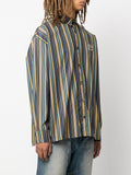 Illustion Nows The Time Striped Shirt