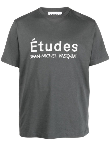 X Jean Michel Baquiat Logo-Print T-Shirt
