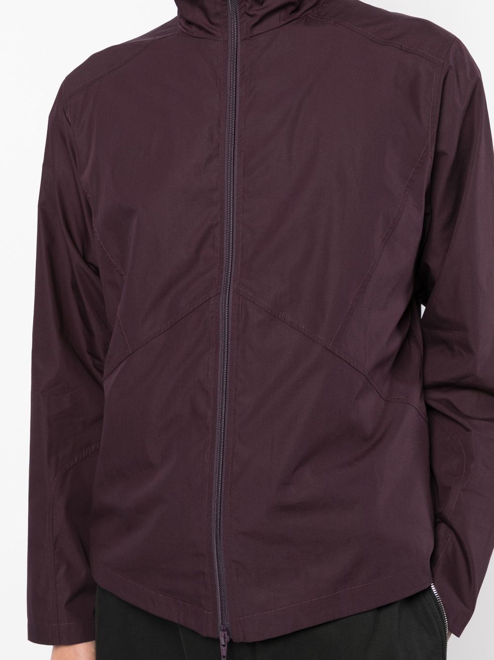 Zipped-Up Stand-Up Neck Jacket